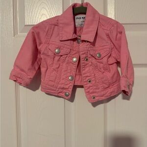 Old Navy Pink Kids Denim Jacket